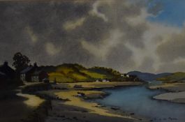 Local interest* Ebenezer John Woods (Jack) Prior (British 1914-1988) watercolour, local estuary