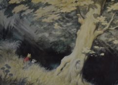 After Alfred Edmeades Bestall MBE (1892-1986) a reproduction coloured Rupert The Bear