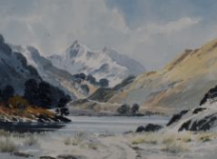 Local Interest* Edward Grieg Hall (British 1929-2017) watercolour, Lake District winter scene,