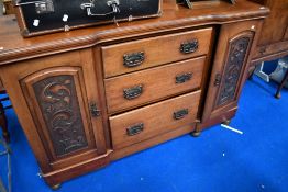 A Victorian mahogany sideboard