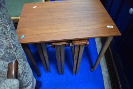 A vintage McIntosh style teak nest of tables
