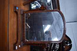 A 19th Century mahogany toilet mirror