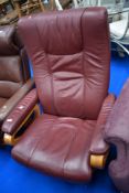 A modern recliner armchair, Himolla Germany
