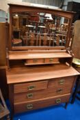 A Victorian style mahogany dressing table