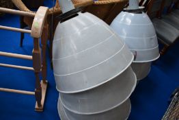 A selection of oversized industrial light fittings