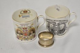 Local Interest* A Shelley China commemorative mug, to commemorate the 21st anniversary of the