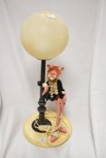 A vintage 1960s Linea Zero Pink Panther table lamp, 52cm tall