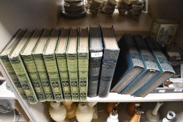 Eight volumes of Cassell's Encyclopaedia and five volumes of the Peoples physician.
