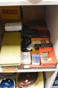 A selection of tools, including Bosch drill bits, socket set, drill bits, taps and dies and much