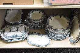A Burleigh Ware Haddon pattern part dinner service.