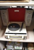 A vintage Sanyo stereophonic Radio Phonograph.