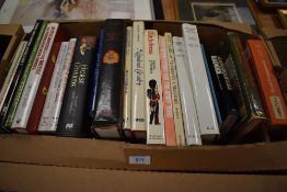 A carton of military themed books including Brian L Davis 'Uniforms And Insignia Of The Luftwaffe
