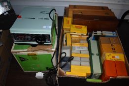 A Boots Q50 projector and a large selection of slides.