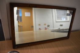 A mid century advertising mirror for British Rail Midlands