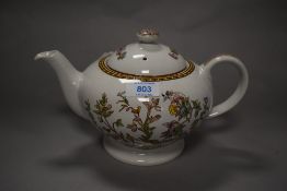 An Ironstone 'Indian tree' tea pot.