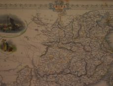 After James Baylis Allen (1803-1876) 19th century engraved and hand coloured map of China & Burma,