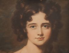 After Thomas Hamilton Crawford (1860-1948), a mezzotint engraving, A half length portrait of a young