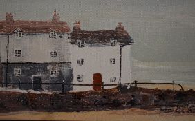 After Anthony Waller (20th Century British School), canvas print, depicting a row of houses along