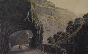After Gabriel Lory (19th Century Swiss School), a reproduction print, 'View of The Gallery of