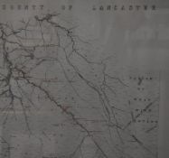 A framed 1917 Bolton Corporation Water (sheet No1) Plan of Lands to be Acquired, rural district of