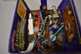 A mixed lot of watches, including childrens and ladies.
