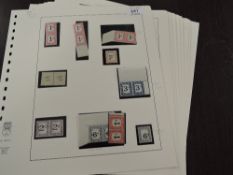 SOUTH AFRICA 1920's-30's POSTAGE DUES & OFFICIALS MNH COLLECTION ON LEAVES 10 pages of leaves with