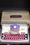 A Mettoy Elegant tin plate Typewriter, in original box