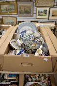 A selection of ceramics comprising Royal Crown Derby dish and jug, eight Royal Worcester 'Legends of