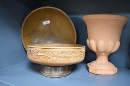 A vintage Reuge musical bowl with Swiss movement playing Doctor Zhivago Lara's Theme, a turned treen