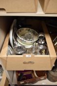 A Mason's fruit bowl, three Wedgewood 'Peter Rabbit' plates, a small selection of cut glass and a