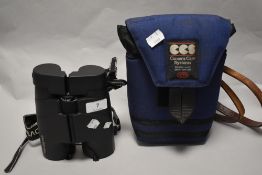 A pair of Swarovski Austrian made, Harbricht SLC, WB 10x42 binoculars, with Swarovski Optik cleaning