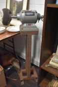 A Draper heavy duty GHD200 bench grinder, 105cm tall