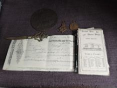 A pair of WWI Medals, 1914 Star and Victory to 6-7805 PTE.S.Knaggs.RIF.Brig along with a WW1