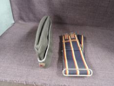 An East German Side Cap along with a possibly Medical Belt