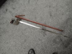 A British Infantry Officers Sword 1895 pattern, George V cypher on 3/4 basket hilt, proof button,