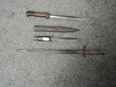 A British SLME Bayonet, pattern 1907 by Wilkinson, marked with Crown GR 1907 other marks seen, no