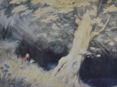 After Alfred Edmeades Bestall MBE (1892-1986) a reproduction coloured Rupert The Bear