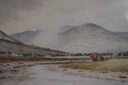 Tom Jackson (20th Century British), watercolour, In The Wye Valley, title verso, framed, mounted,