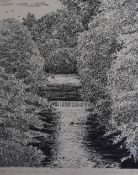 Alfred Wainwright (1907-1991), pen and ink, 'The River Hindburn', signed to the lower right and