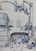 After John Ireland (b.1957), colour print, from The Gentle Art of Making Guinness Series 'July: