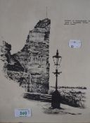 Artist Unknown, a series of black and white etchings, Five 20th Century interpretations of landmarks