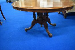A Victorian mahogany loo table