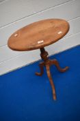 A modern Golden Oak side table.