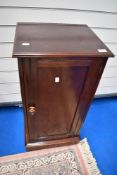 A 19th Century mahogany pot cupboard