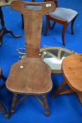 Arts & Crafts, Foxman: Don Craven (Boroughbridge), an English oak dining/spinning chair with