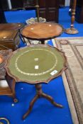 Two reproduction wine tables