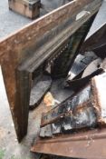 Three vintage cast iron fireplaces