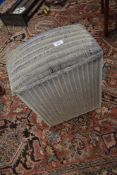 A vintage Lloyd loom dome top linen basket