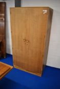 A vintage golden oak Gomme or similar wardrobe