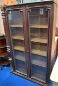 A Victorian mahogany part bookcase (af)